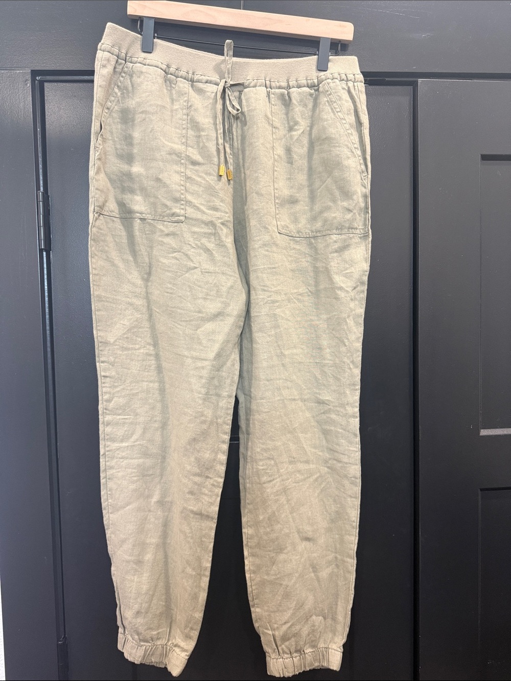 Ellen Tracy Linen Joggers Size Medium